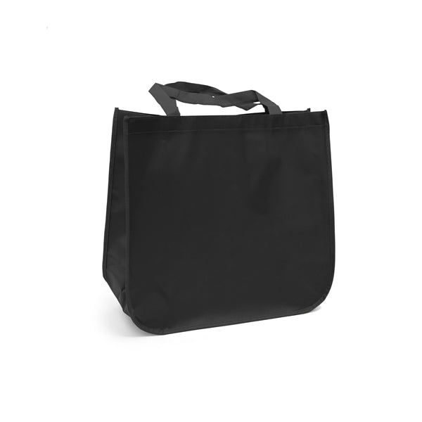 Large laminated Grocery Tote with heat transfer logo