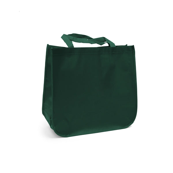Large laminated Grocery Tote with heat transfer logo