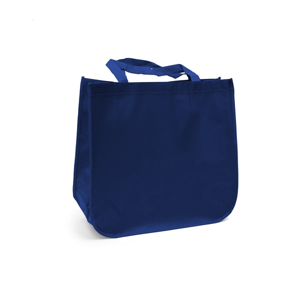 Large laminated Grocery Tote with heat transfer logo