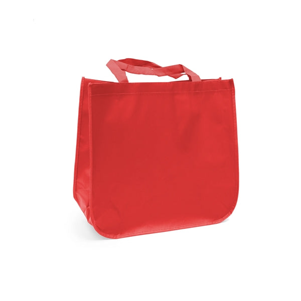 Large laminated Grocery Tote with heat transfer logo