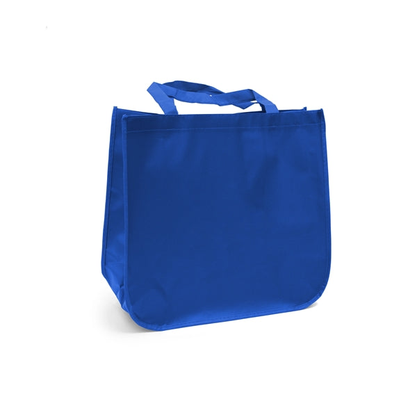 Large laminated Grocery Tote with heat transfer logo