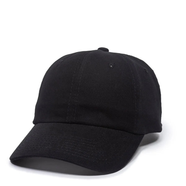 OutdoorCap Unstructured Brushed Twill Solid Back Hat w/Patch