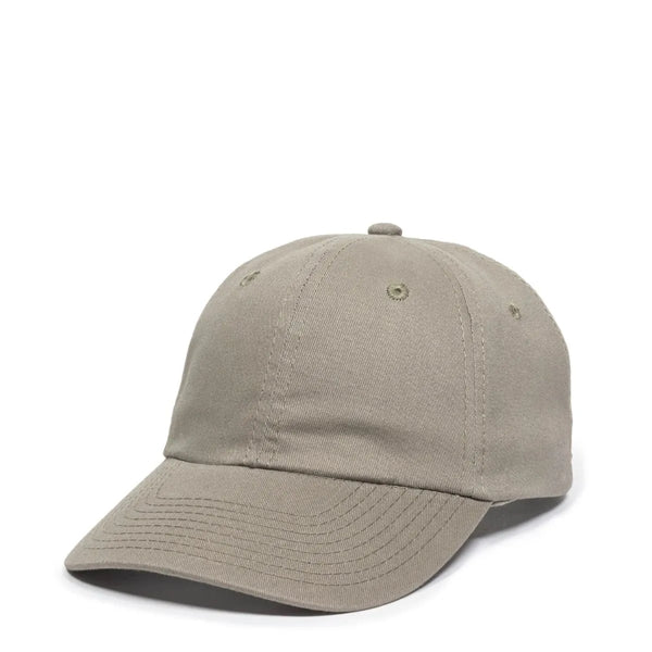 OutdoorCap Unstructured Brushed Twill Solid Back Hat w/Patch