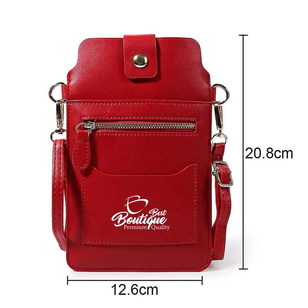 Multifunction clear touch screen Crossbody Purse