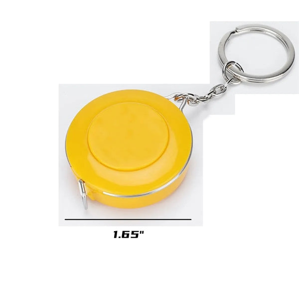 Portable Mini Tool Keychain Double Scales Tape Measure