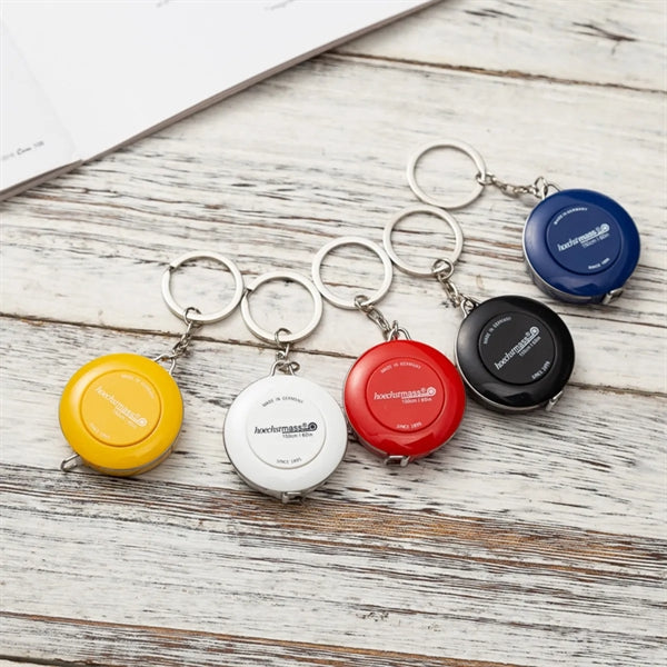 Portable Mini Tool Keychain Double Scales Tape Measure