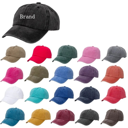 Washed Cotton Baseball Caps