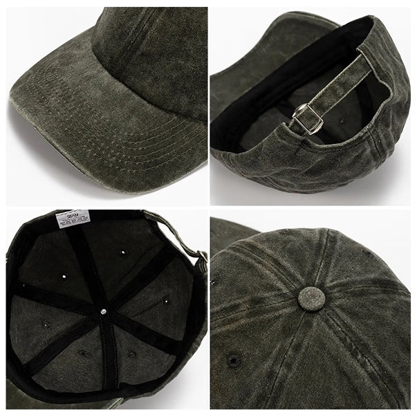 Washed Cotton Baseball Caps