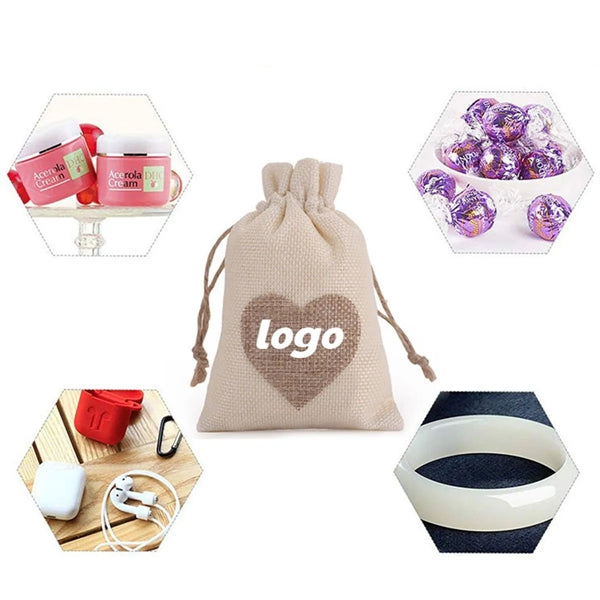 Drawstring Burlap Gift Bag