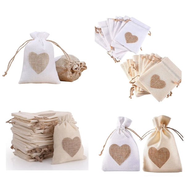Drawstring Burlap Gift Bag