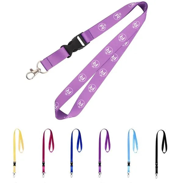 3/4" Polyester Lanyards w/ Detachable Buckle Release