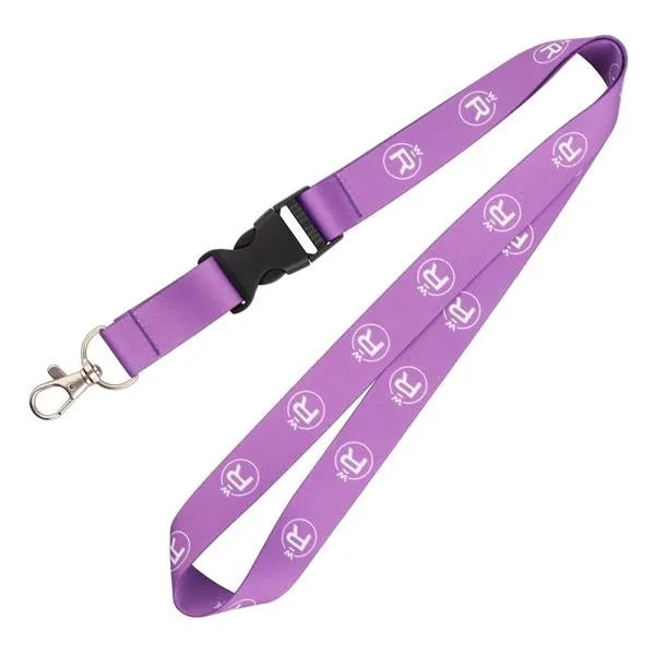 3/4" Polyester Lanyards w/ Detachable Buckle Release