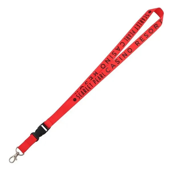 3/4" Polyester Lanyards w/ Detachable Buckle Release