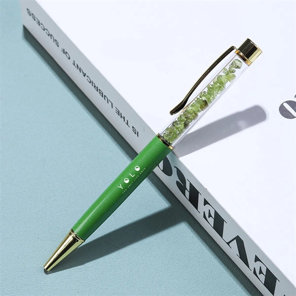 Premium Customized Crystal Gravel Ballpoint Pen