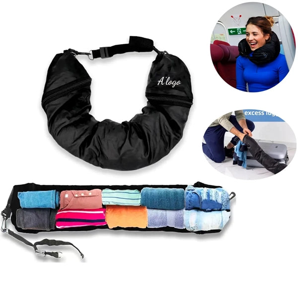 Convenient Stuffable Travel Neck Pillow Case cover
