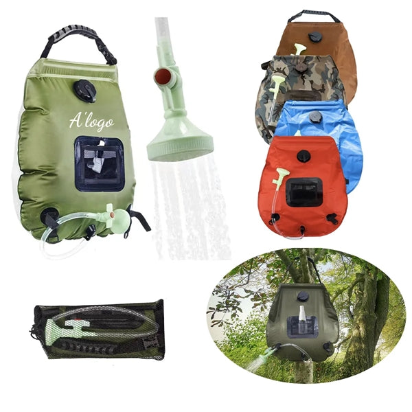 5 gallons/20L Solar Heating Camping Shower Bag