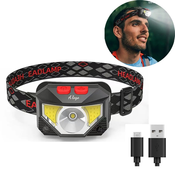 Ultra Bright LED Rechargeable Headlight with Sensor Mode