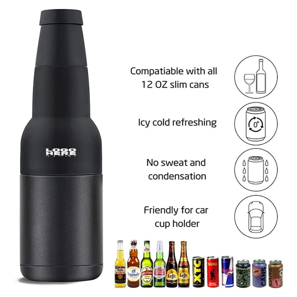 3 In 1 Can Cooler With Bottle Opener
