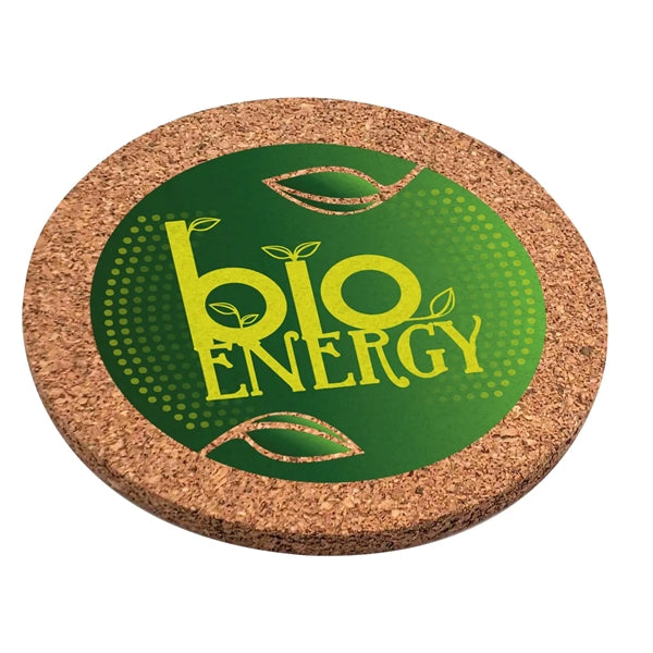 Cork Wood Coaster set of 2