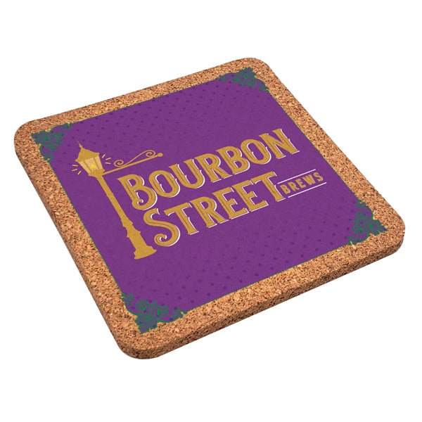 Cork Wood Coaster set of 2