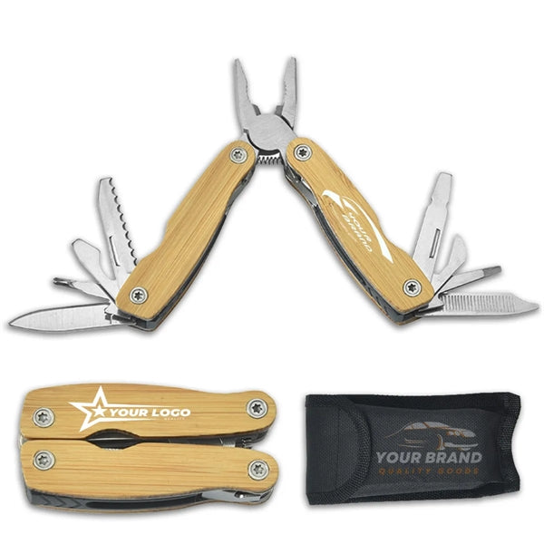 Multi-Function Pocket Pliers with Wooden Handle