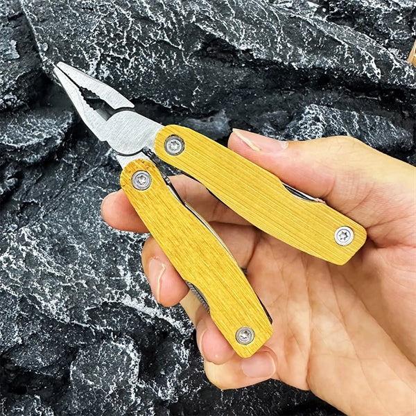Multi-Function Pocket Pliers with Wooden Handle