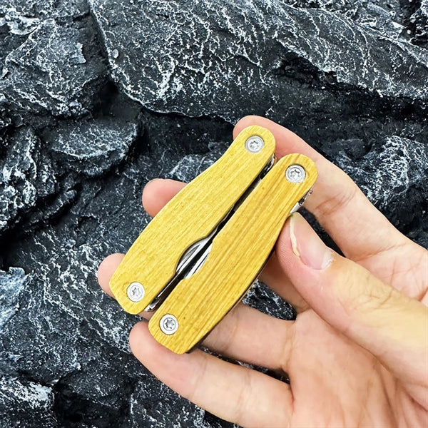 Multi-Function Pocket Pliers with Wooden Handle