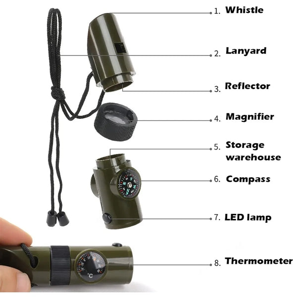 7 in 1 Outdoor Whistl