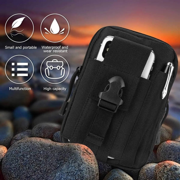 Tactical Molle Pouch with Phone Belt Clip Holder