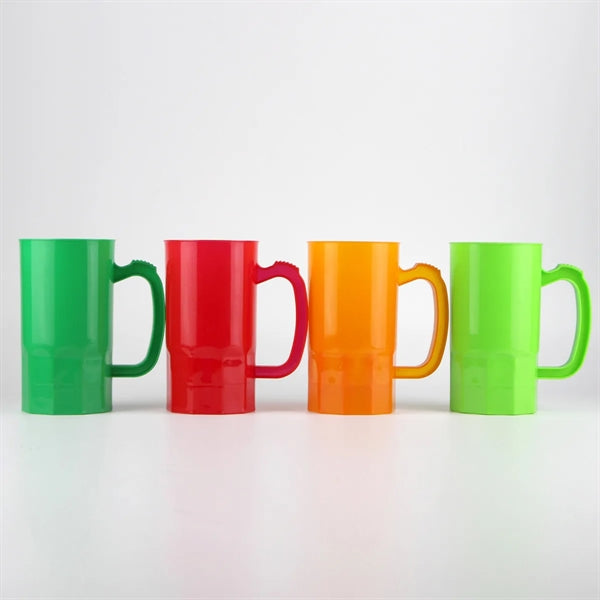 Plastic Beer Cup Stein Mug with Handle