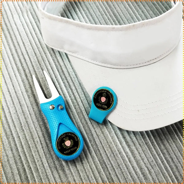 Silicone Golf Ball Marker Hat Clip Strong Magnetic Closure