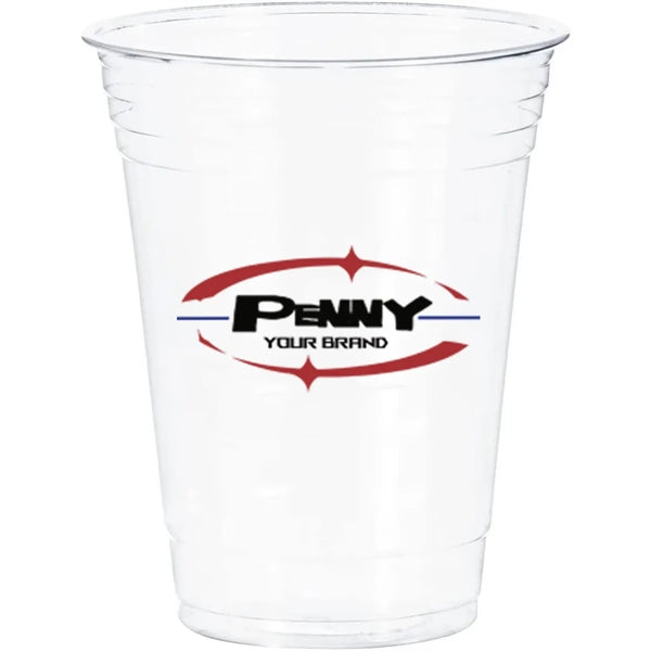 Recycled 16 oz Soft Sided Clear Plastic Cup