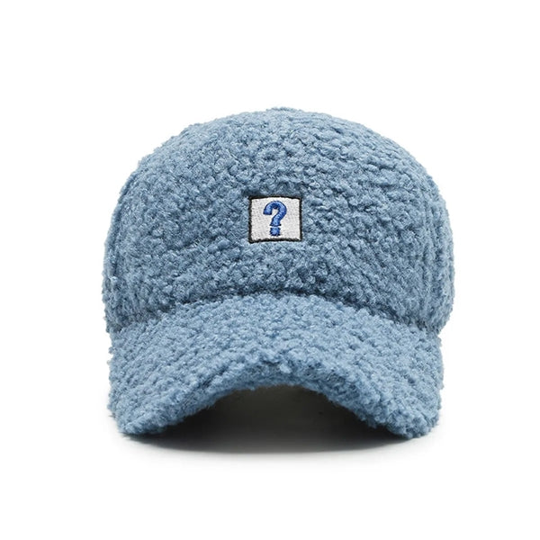 Adjustable Autumn Winter Lamb Hair Cap Warm Baseball Hat