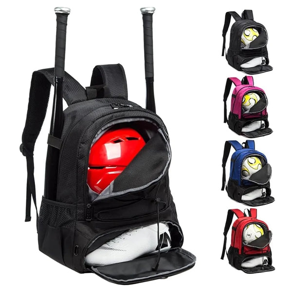 Backpack Can Hold Sports Gear Such As Helmet Basketball