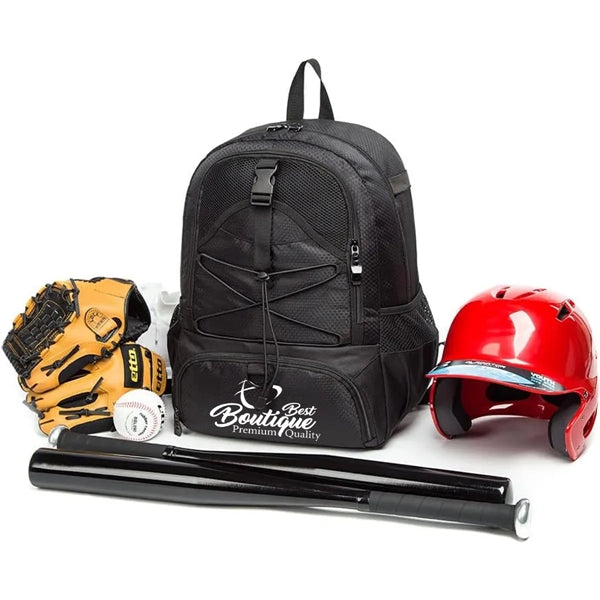 Backpack Can Hold Sports Gear Such As Helmet Basketball