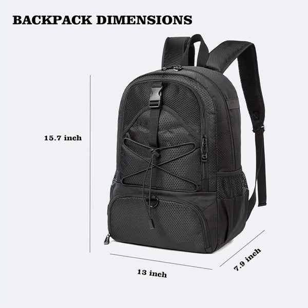 Backpack Can Hold Sports Gear Such As Helmet Basketball