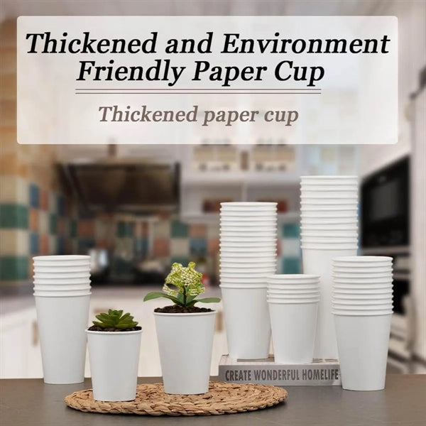 8 Oz Disposable Coffee Beverage Drinking Paper Cup