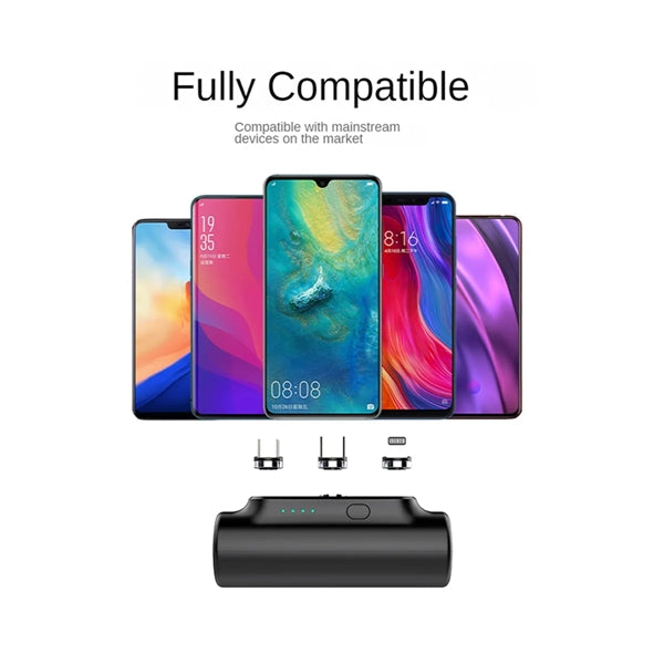 3-In-1 Mini Portable Magnetic Plug Power Bank Station