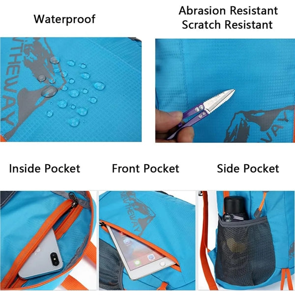 Foldable Waterproof Lightweight Hiking Travel Backpack