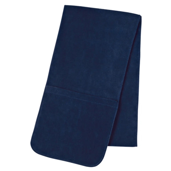 Embroidered Custom Fleece Scarves Shawls With Pockets