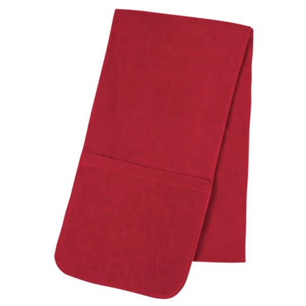 Embroidered Custom Fleece Scarves Shawls With Pockets