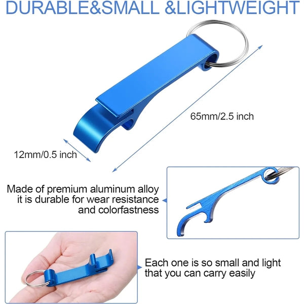 Personalized Colored Souvenir Keychains Bottle Opener