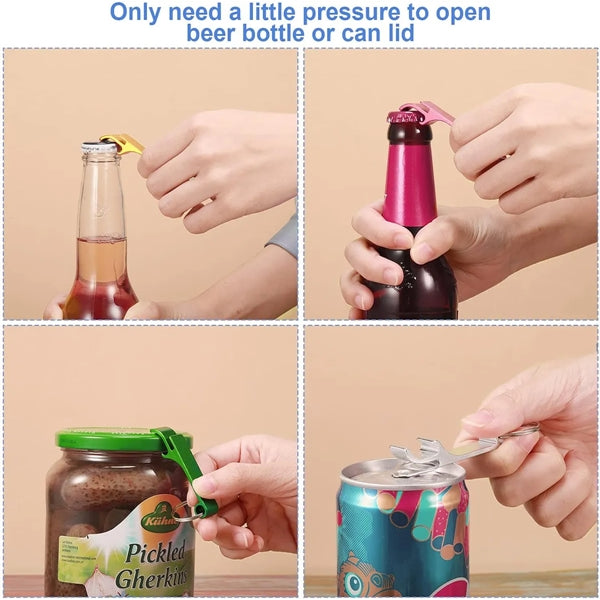 Personalized Colored Souvenir Keychains Bottle Opener