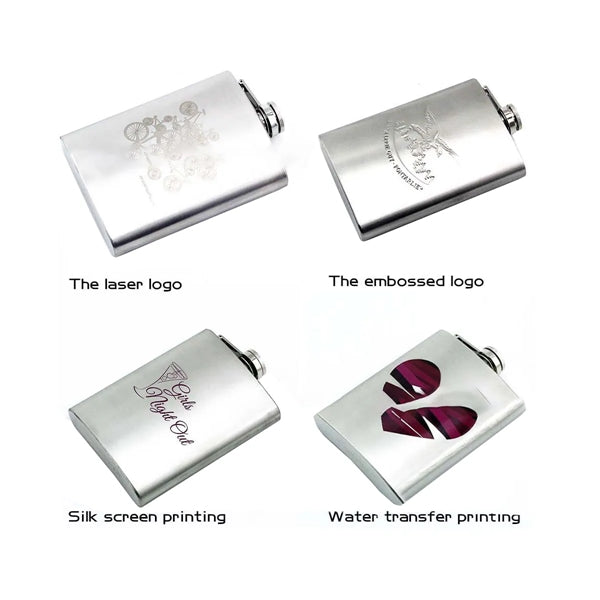 8oz Stainless Steel Engraved Personalized Flask