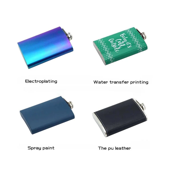 8oz Stainless Steel Engraved Personalized Flask