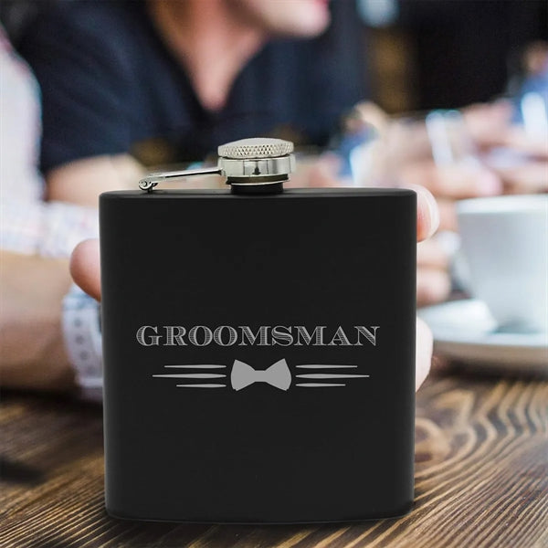 8oz Stainless Steel Engraved Personalized Flask