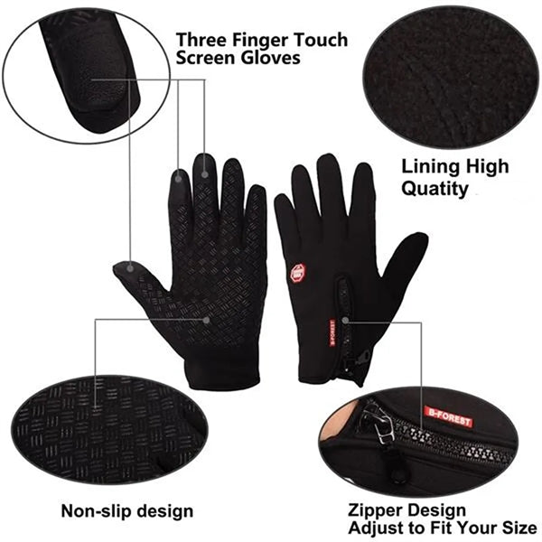 Touch Screen Thermal Ski Winter Gloves