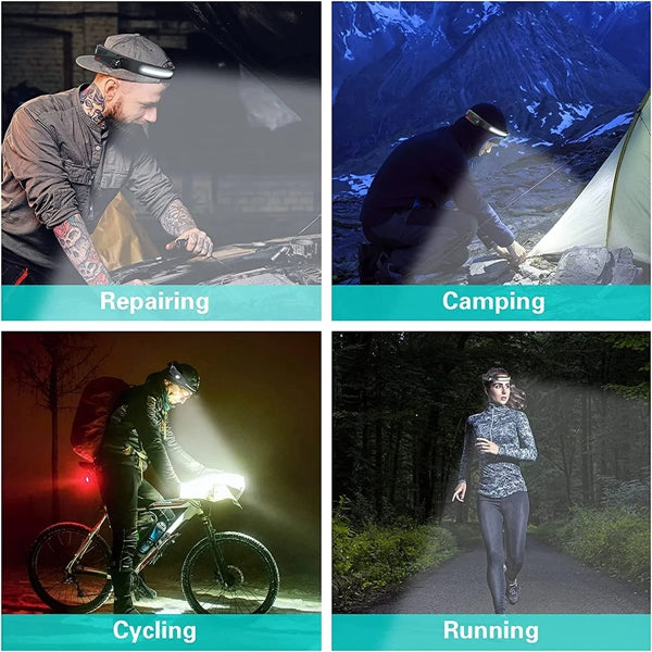 USB Charging LED Headlamp with Sensor Mode