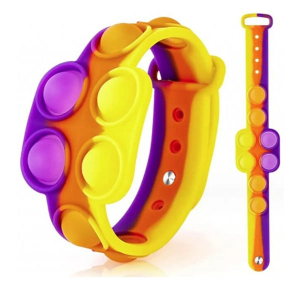 Stress Relief Wristband Finger Press Silicone Bracelets Toy