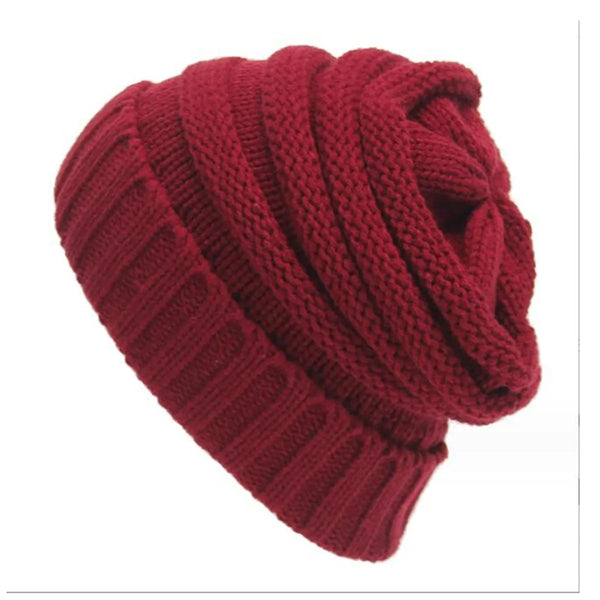 Unisex Winter Warm Cable Knit Slouchy Skull Beanie Cap Hat